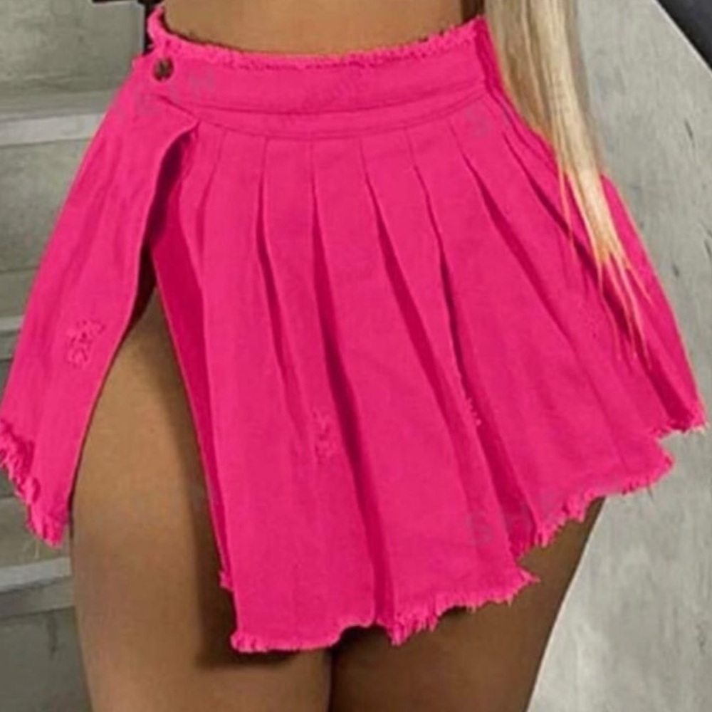 SHEIN | Hot Pink Tennis Skirt